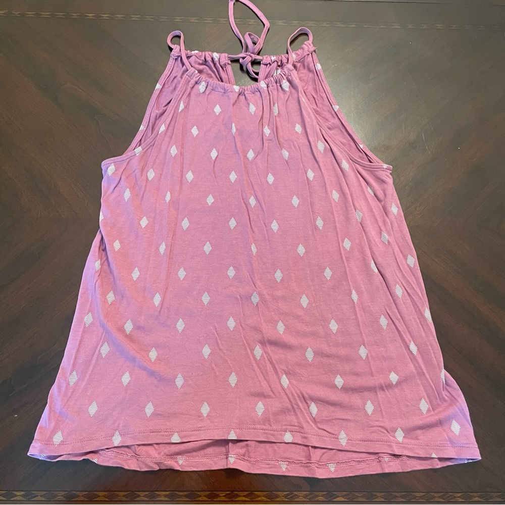 Gap Purple and White Tank Top
